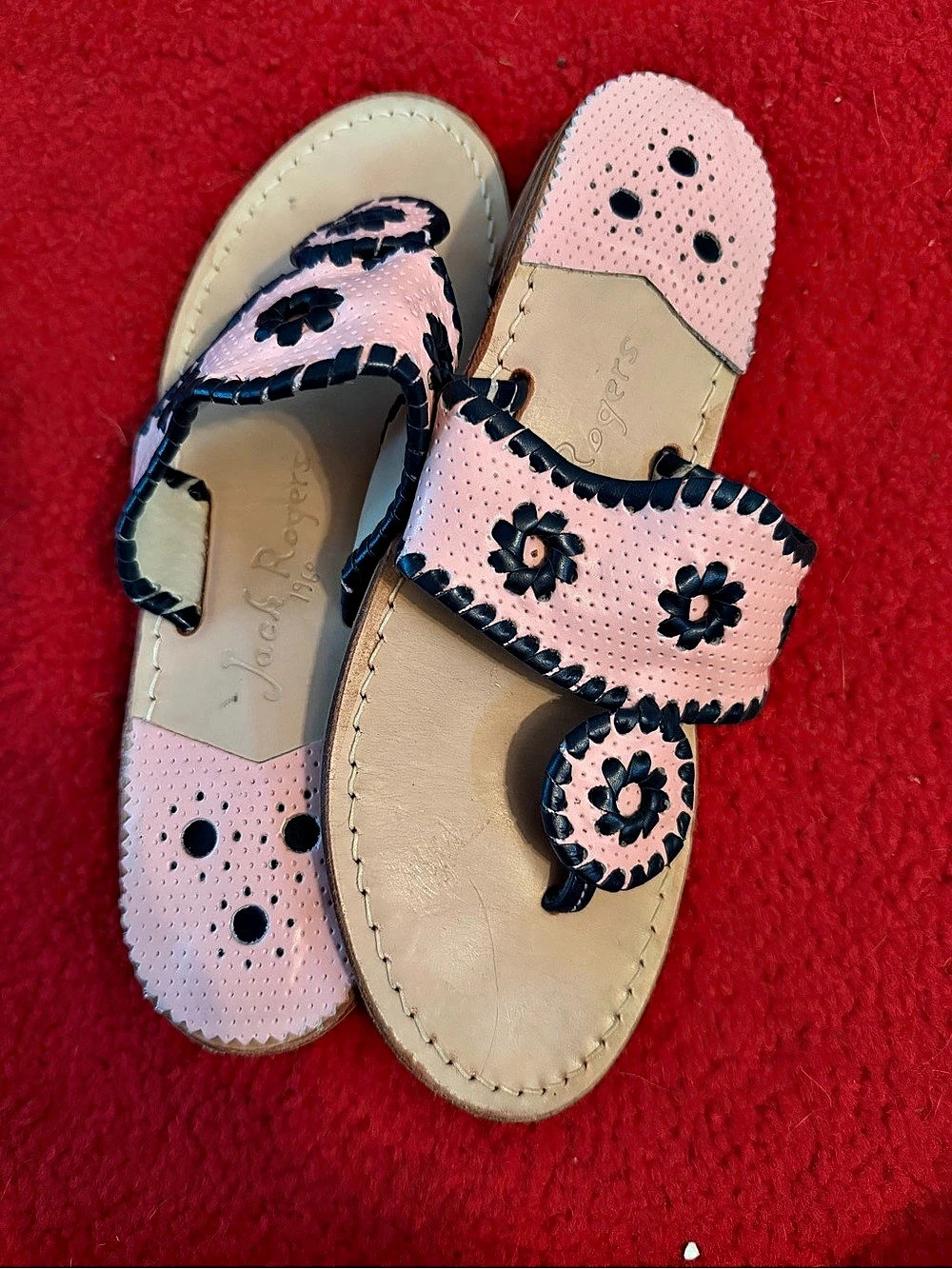 Jack Rogers Original Jacks Sandal Floral Pink & Blue Sandals